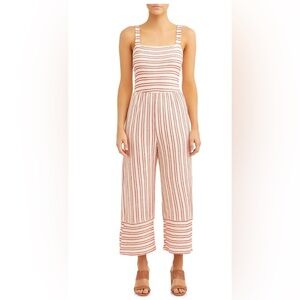 Love Sadie Women's Smocked French Terry Jumpsuit